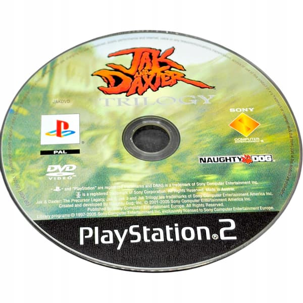 Jak and Daxter Trilogy for PS2 (disc only)