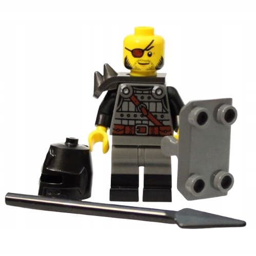 LEGO Castle Figure – Knight + Shield + Spear