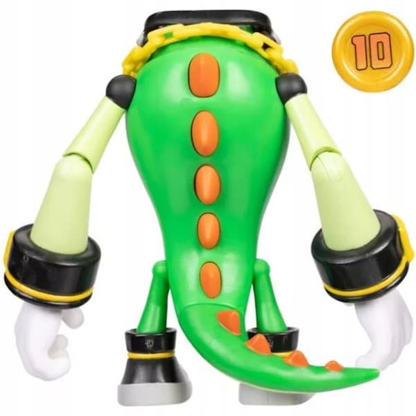 SONIC THE HEDGEHOG JAKKS PACIFIC ARTICULATED FIGURINE VECTOR + SUPER RING