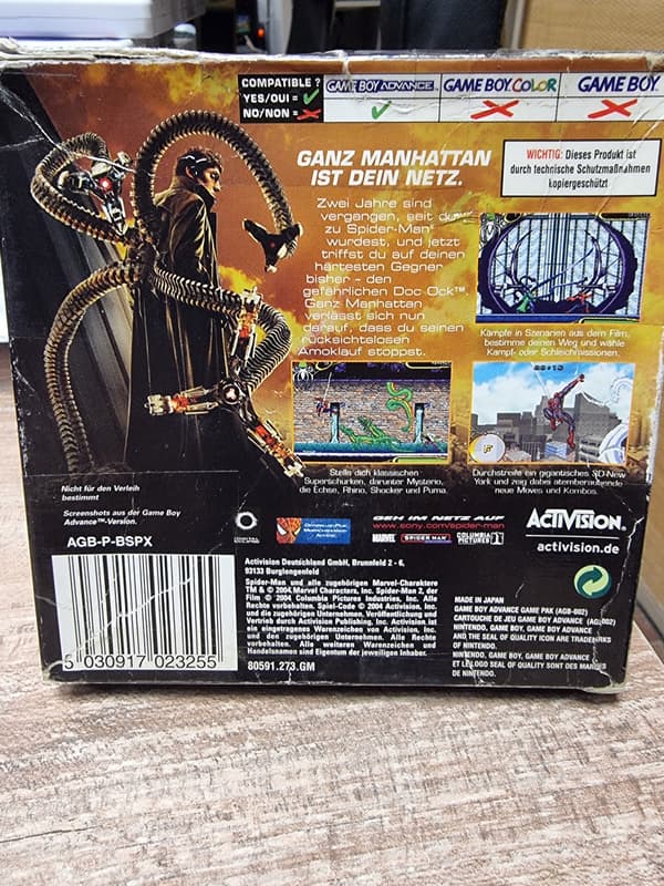 Spider-Man 2 for Game Boy Advance – SklepRetroWWA