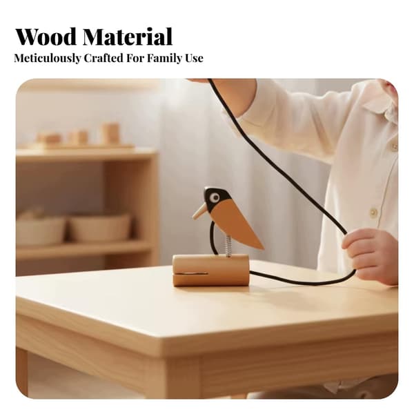 Wooden Drumming Tree Avian Toy Educational Drumming Tree