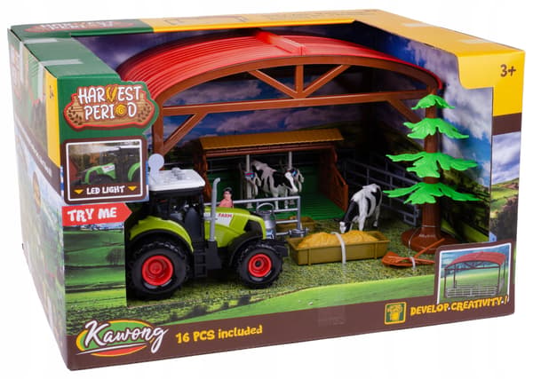 FARM FARMSTEAD SHED TRACTOR COWS ACCESSORIES 23 PCS.