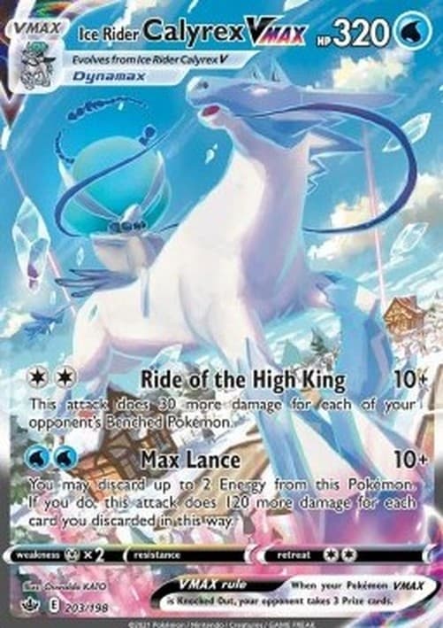Pokemon Ice Rider Calyrex VMAX