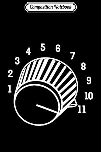 Composition Notebook: Crank It Up Guitar Player – The Amp Goes to Eleven Jour