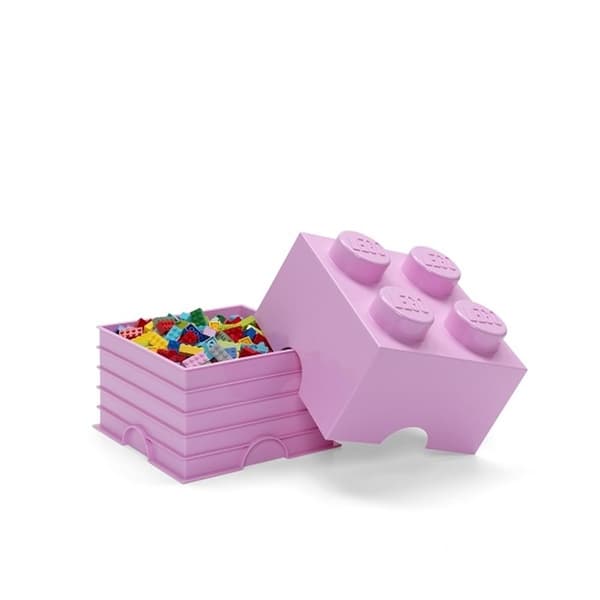 LEGO Storage Brick 4 container, pink