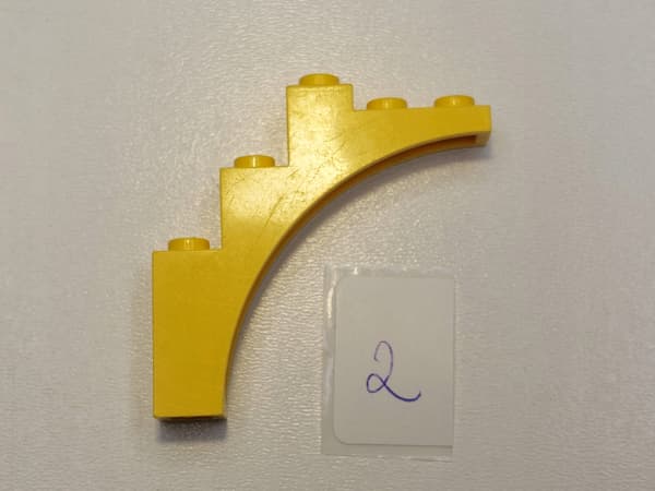 LEGO arch 2339, yellow