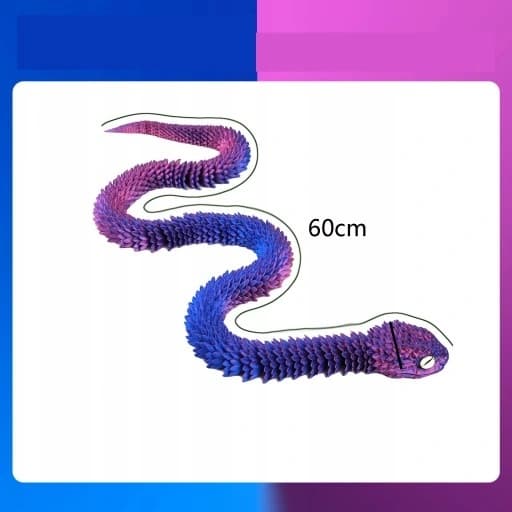 3D Snake – Flexible Jointed Stress-Relief Toy Figurine