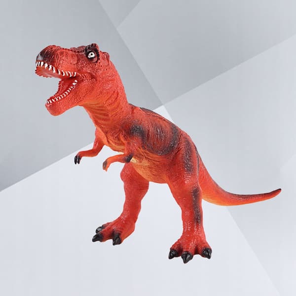 LIFELIKE RED DINOSAUR TOY WITH SOUND EFFECTS
