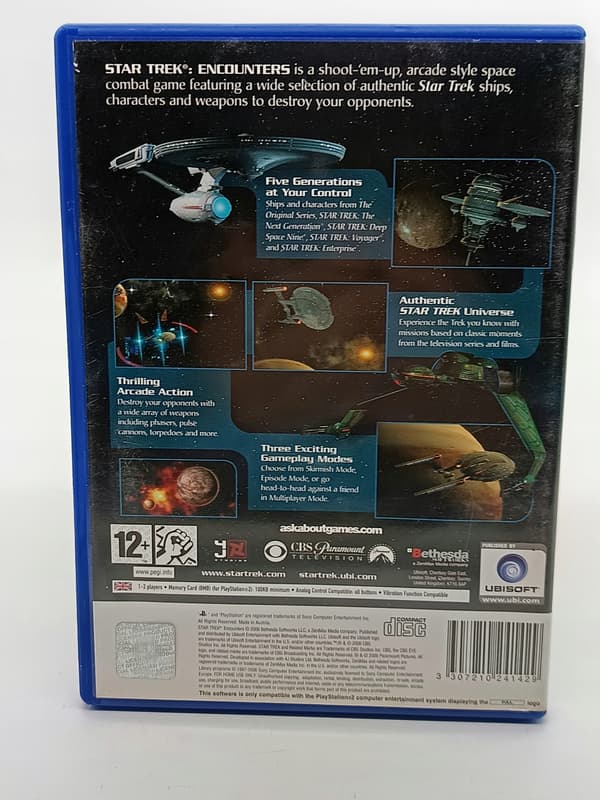STAR TREK ENCOUNTERS game for Sony PlayStation 2 (PS2)
