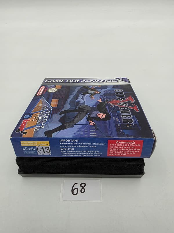 GAME BOY ADVANCE ECKS VS SEVER ORIGINAL CARDBOARD BOX