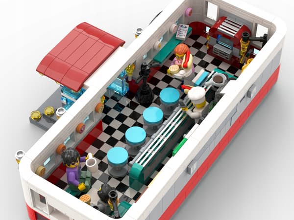 LEGO 1950s Restaurant Set – 1,379 pieces