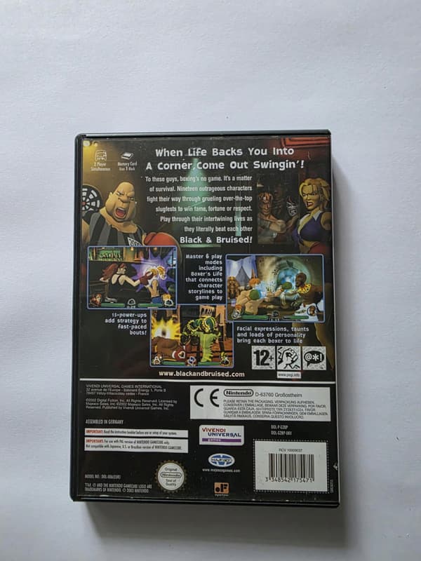 Blacked & Bruised Nintendo GameCube