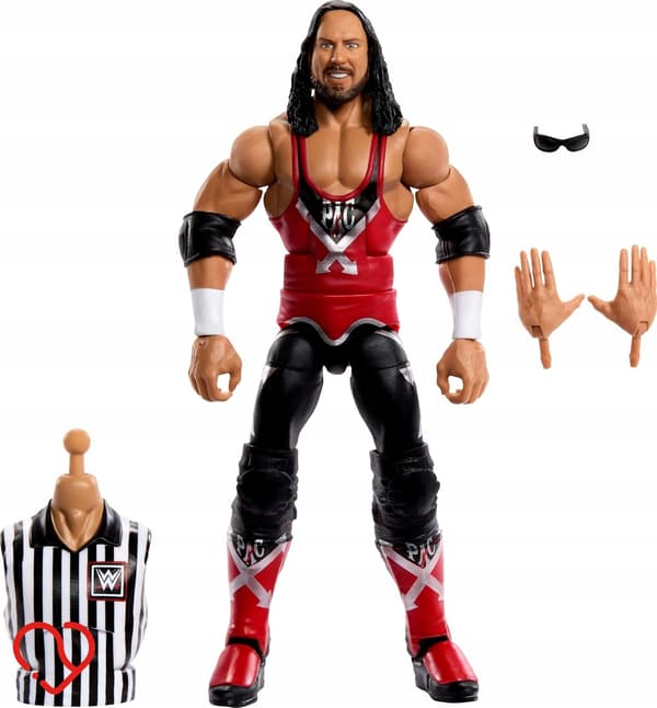 Mattel WWE Elite SummerSlam X-Pac figurine with referee accessories