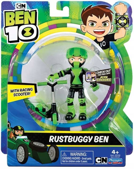 BEN 10 RUSTBUGGY FIGURINE WITH ALIEN SCOOTER