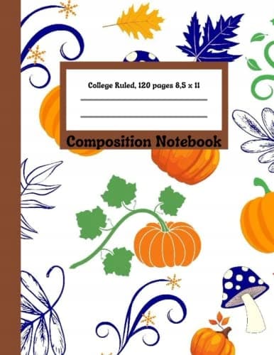 Halloween Composition Book: College-ruled notebook | Lined journal | 120