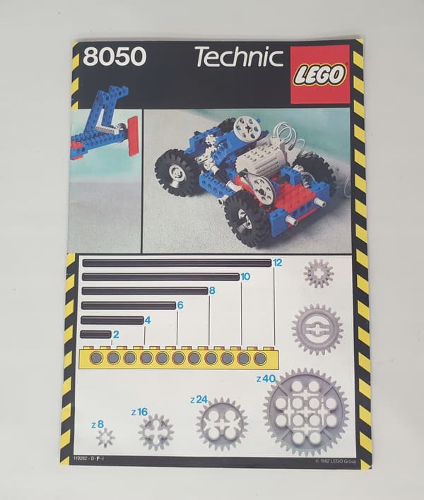 Lego Technic 8050 Construction Set with Motor + Batteries