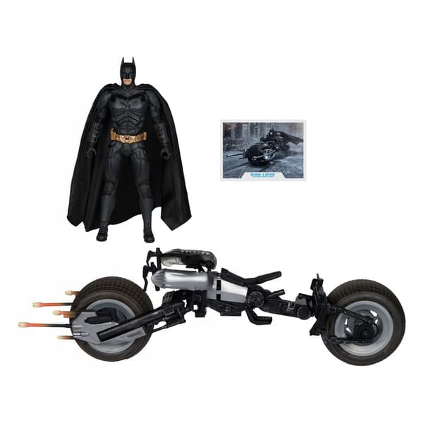 BATMAN & BATPOD 18 cm The Dark Knight DC Multiverse McFarlane