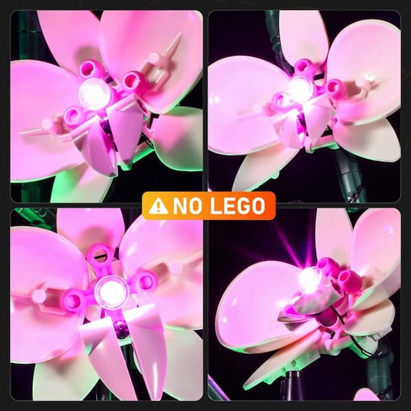 LED lighting for LEGO 10311 Orchid Light Set by Lightailing (USB)