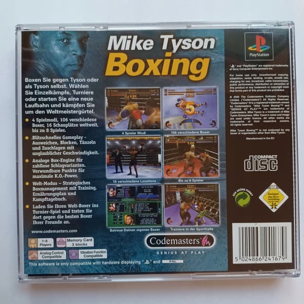 Mike Tyson Boxing, PS1