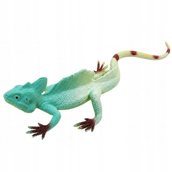 Rubber Stretchy Realistic Bearded Dragon Figurine, 16 cm