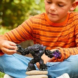 STONE SHADOW MONSTER FIGURINE WITH MOVING JAW BY ELDRADOR, 23 CM
