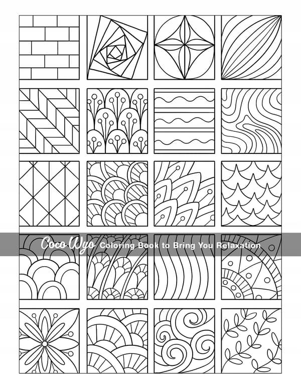Wyo, Coco Mindful Patterns: An Adult Colouring Book with Easy and Relaxing Designs