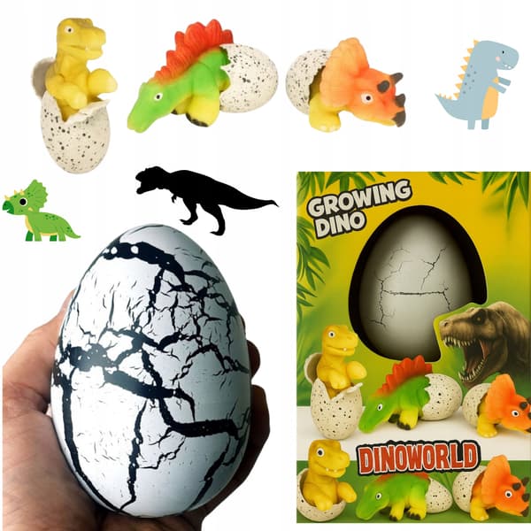 LARGE EGG – DINOSAUR EGG – HATCHING – GROWING IN 24 HOURS – T-REX XXL DINOSAUR