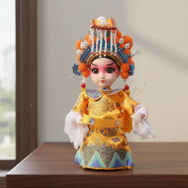 Gift idea for dolls: Doll figurine; Small, space-saving decoration; 7-inch Tang figurine
