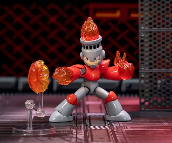 Jada Toys Mega Man Fire Man 4.5'' Figure 253251023 Plastic