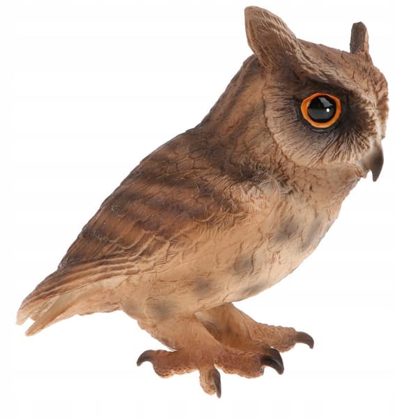 Realistic plastic owl Bird model Life Jungle Forest Ocean Animals Action