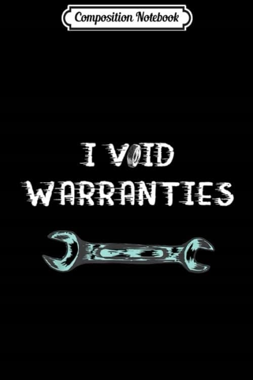 Composition Notebook: I Void Warranties Street Racing – Import Tuner Gift –