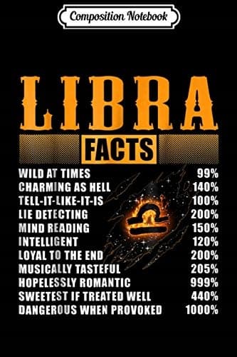 Composition Notebook: Libra Facts – Zodiac Libra Birthday Gifts Journal/Notebook