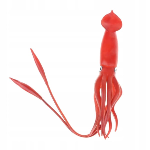 Realistic plastic wildlife: Jungle, Forest, Ocean, Animals – Large squid action figure