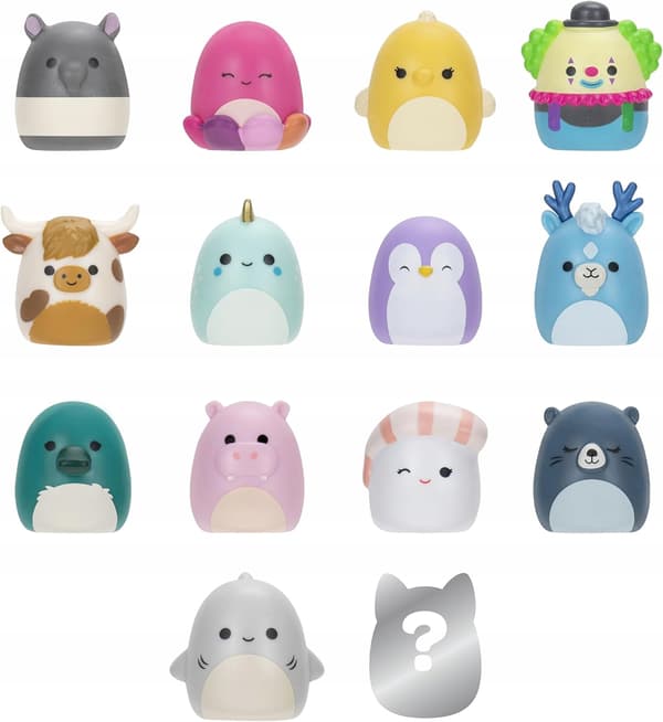 SQUISHMALLOWS Squish-A-Longs 14 Mini Figures + Accessories