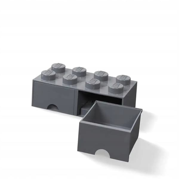 LEGO 2-Drawer Container for Bricks, 8, Dark Grey, 50cm, NHG