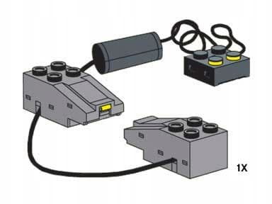 Lego 5306c01 Cable, Dark Grey, Train, 9V, 1 piece
