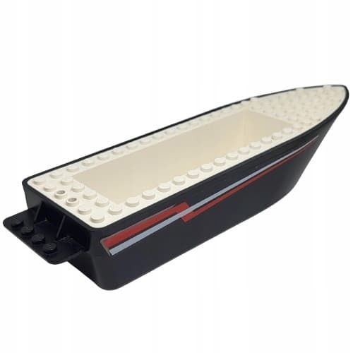 LEGO Boat / Boat Hull 24 x 6 x 3 bfloat1c01pb01 Black / Black Second-hand