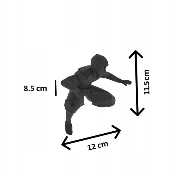 NINJA WARRIOR FIGURINE IN A DYNAMIC POSE FOR YOUR COLLECTION – MANY COLOURS AVAILABLE