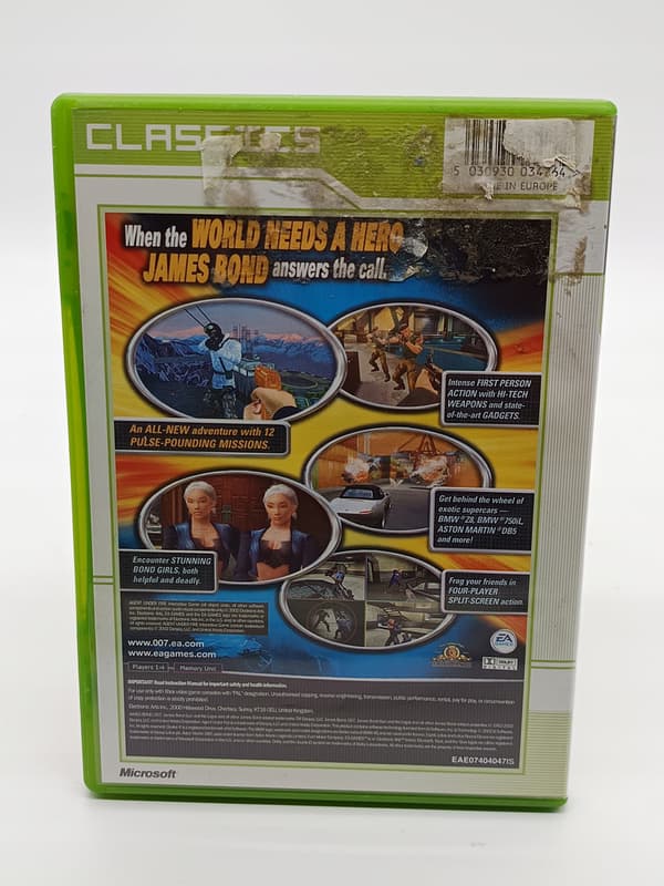 007 AGENT UNDER FIRE JAMES BOND Microsoft Xbox CLASSIC game