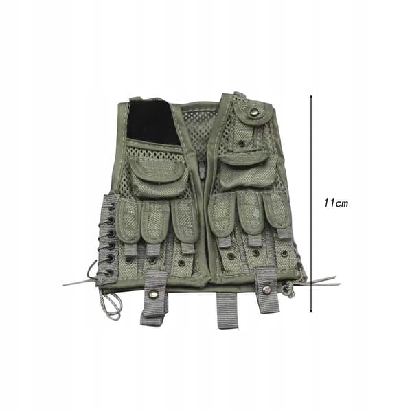1:6 scale jungle running vest, accessories for action figures, outer vest
