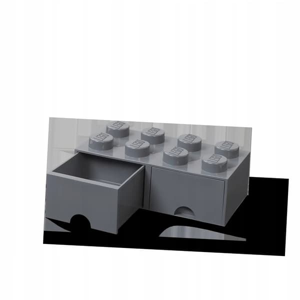 LEGO 2-Drawer Container for Bricks, 8, Dark Grey, 50cm, NHG