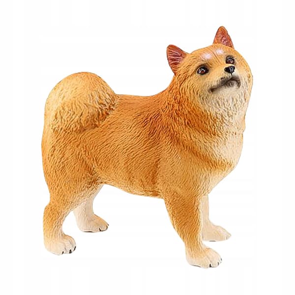YELLOW PLASTIC ORNAMENT – REALISTIC MODEL OF A DOG