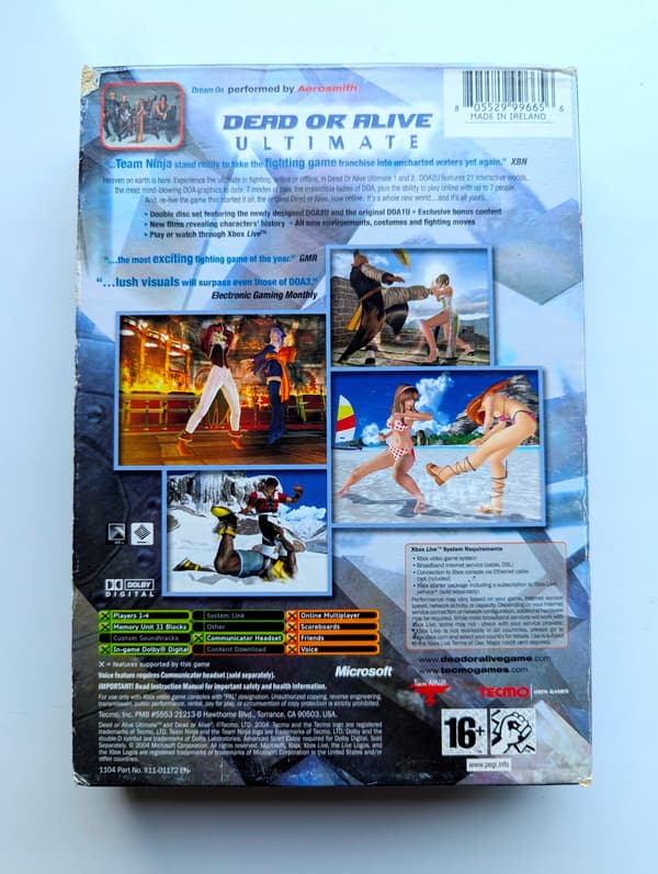 *** DEAD OR ALIVE ULTIMATE DOUBLE PACK XBOX CLASSIC *** 3AAA