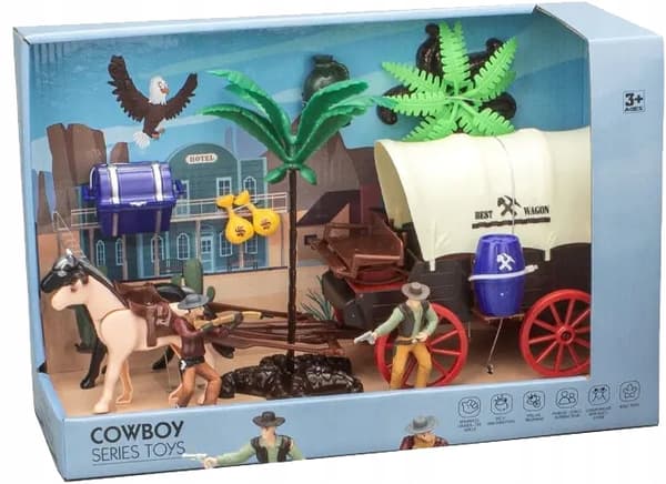 Cowboy set with figurines