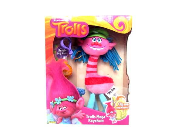 MEGA TROLLS COOPER PLUSH KEYRING 22CM GIRAFFE TROLLS
