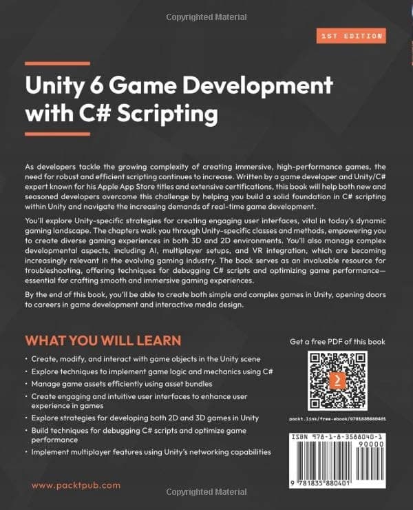 Unity 6 Game Development with C# Scripting: Make the most of C# scripting in Unity
