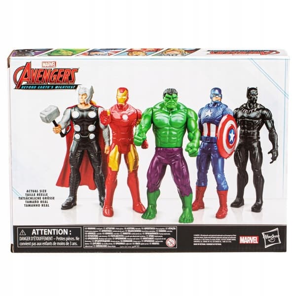 Set of 5 Marvel Avengers Ultimate Pack Figures: Thor, Iron Man, Hulk