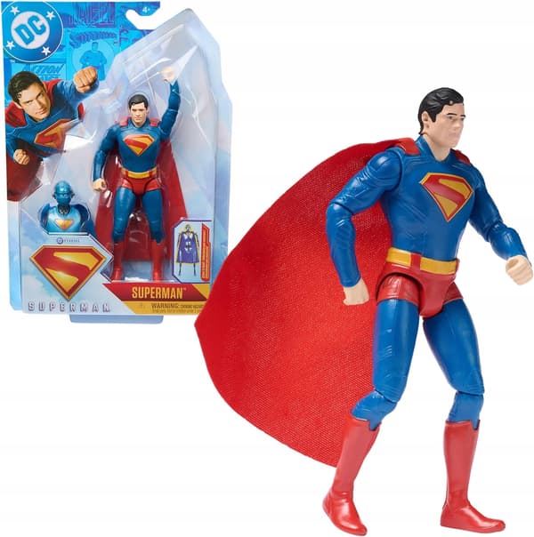 DC Comics, SUPERMAN 15-cm Action Figure, Authentic SUPERMAN Film Styling,