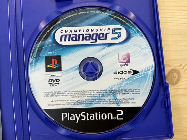 CHAMPIONSHIP MANAGER 5 – Ideał disc – complete PS2 set