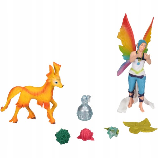 Figurines: ‘Dunia the Rainbow Elf’ Set with Foal